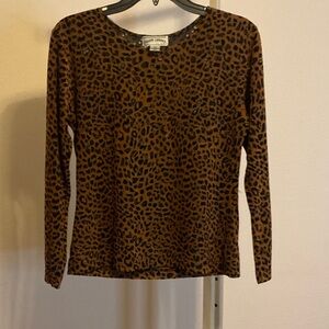 Leopard‎ Print Long Sleeve Top